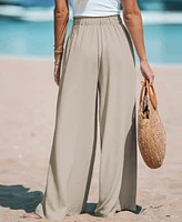 Cupshe Women's Summer Lovin Drawstring Wide-Leg Pants