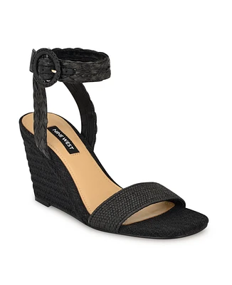 Nine West Women's Nerisa Woven Wedge Sandals