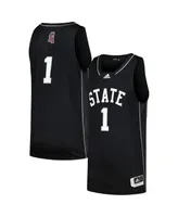 Men's adidas #1 Black Mississippi State Bulldogs Swingman Basketball Jersey