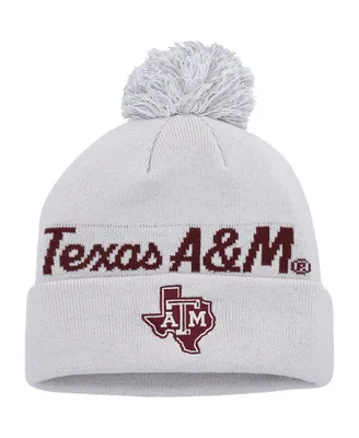Men's adidas Gray Texas A&M Aggies Cuffed Knit Hat with Pom