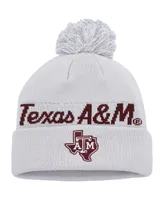 Men's adidas Gray Texas A&M Aggies Cuffed Knit Hat with Pom