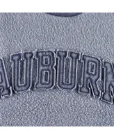 Women's Pressbox Navy Distressed Auburn Tigers Ponchoville Pullover Sweatshirt