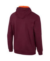 Men's Colosseum Maroon Virginia Tech Hokies Half-Zip Hoodie