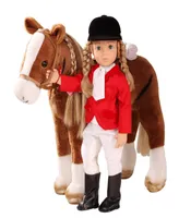 Gotz Big Plush Combing Horse with Saddle and Bridle