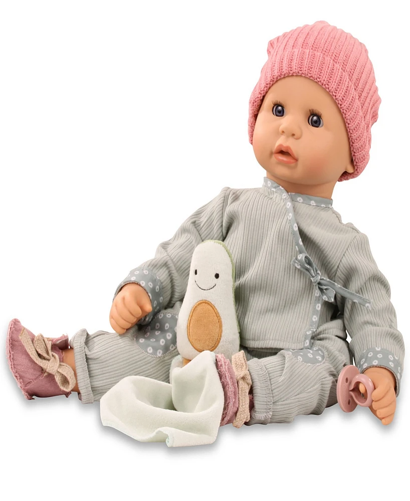 Gotz Cookie Soft Baby Doll in Gray Outfit