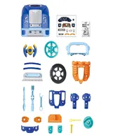 The Bubble Factory Blue Motor Car Engine Workshop