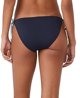 kate spade new york Women's Contrast Side Tie Bikini Bottoms