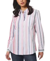 Jones New York Women's Cotton Striped Shirt
