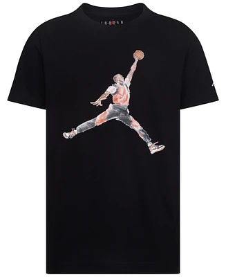 Jordan Big Boys Watercolor Jumpman Short Sleeve Tee