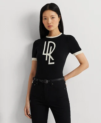 Lauren Ralph Petite Short-Sleeve Logo Top