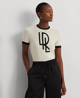 Lauren Ralph Lauren Women's Short-Sleeve Logo Sweater