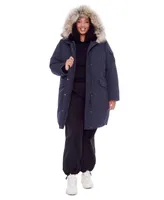 Alpine North Plus Laurentian Long Parka Winter With Faux Fur Hood