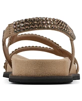 White Mountain Women's Majorette Footbed Flat Sandals