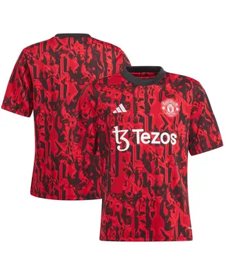Big Boys adidas Red Manchester United 2023/24 Pre-Match Top