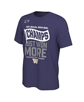 Men's Purple Washington Huskies College Football Playoff 2024 Sugar Bowl Champions Locker Room T-shirt