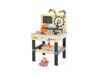 Pretend Play Workbench with Tools Set and Realistic Accessories