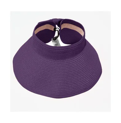 Haute Edition Women's Roll Up Packable Sun Visor Hat