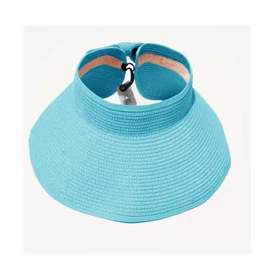 Haute Edition Women's Roll Up Packable Sun Visor Hat