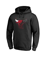 Men's Fanatics Black Chicago Bulls X-Ray Pullover Hoodie