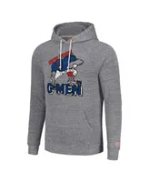 Men's and Women's Homage Gray New York Giants Hyperlocal Raglan Pullover Hoodie