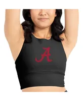 Women's Kadi Brand Black Alabama Crimson Tide Buttery Soft Midi Bra and Leggings Set