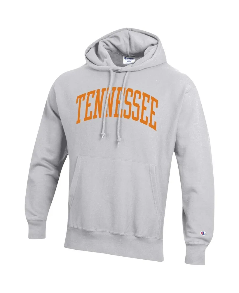 Men's Champion Heathered Gray Tennessee Volunteers Big and Tall Reverse Weave Fleece Pullover Hoodie Sweatshirt