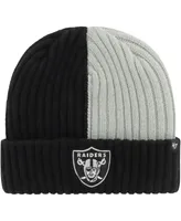 Men's '47 Brand Black Las Vegas Raiders Fracture Cuffed Knit Hat