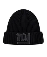 Men's Pro Standard New York Giants Triple Black Cuffed Knit Hat