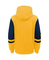 Preschool Boys and Girls Outerstuff Gold Nashville Predators Face Off Full Zip Hoodie