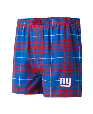 Men's Concepts Sport Royal, Red New York Giants Concord Flannel Boxers