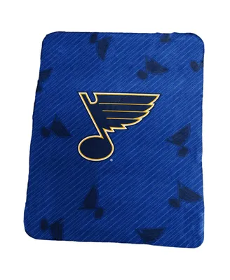 St. Louis Blues 50" x 60" Repeating Logo Classic Plush Throw Blanket