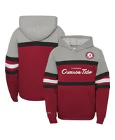 Big Boys Mitchell & Ness Crimson Alabama Tide Head Coach Hoodie