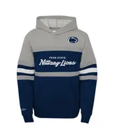 Big Boys Mitchell & Ness Navy Penn State Nittany Lions Head Coach Hoodie