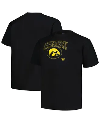 Men's Profile Black Iowa Hawkeyes Big and Tall Pop T-shirt