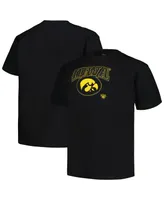 Men's Profile Black Iowa Hawkeyes Big and Tall Pop T-shirt