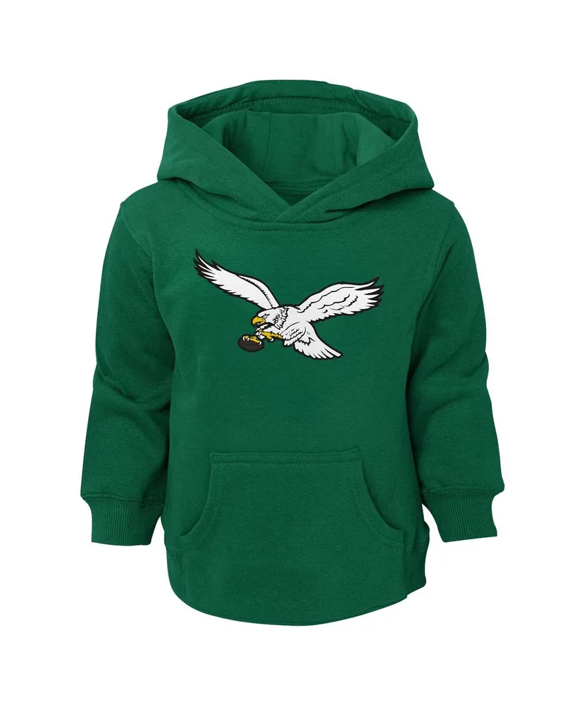 Toddler Boys and Girls Kelly Green Philadelphia Eagles Retro Pullover Hoodie