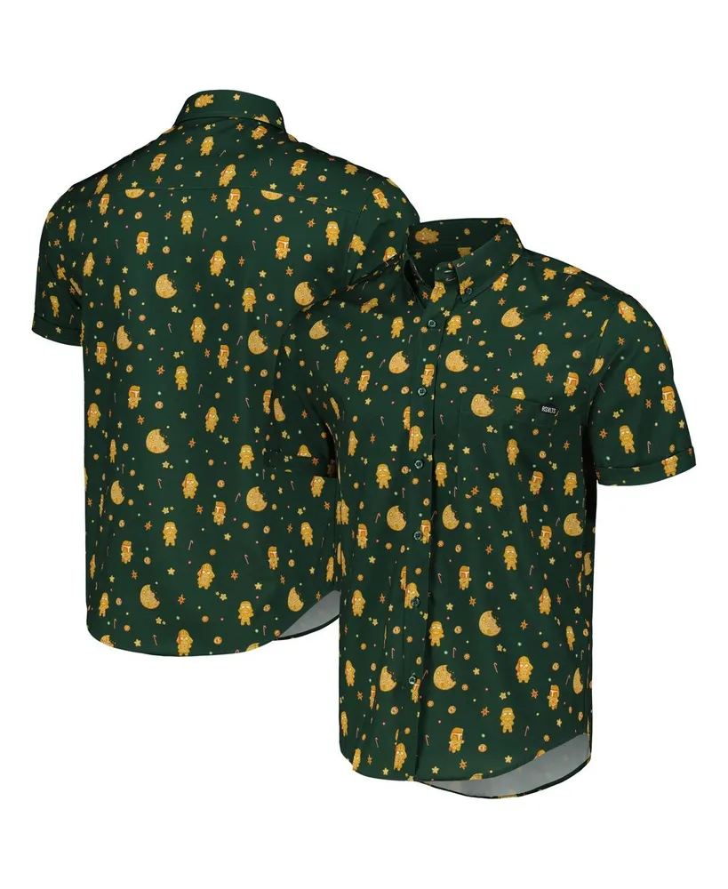 Men's and Women's Rsvlts Green Star Wars The Way Empire Crumbles Kunuflex Button-Down Shirt