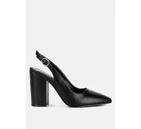 Womens creidne block heel pointed toe sandals