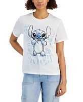 Disney Juniors' Stitch Ohana Graphic-Print Tee