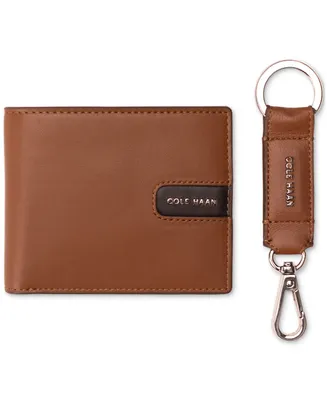 Cole Haan Men's Slim Leather Billfold with Key Fob