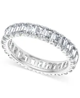 Diamond Emerald-Cut Eternity Band (3 ct. t.w.) 14k Gold (Also Platinum)