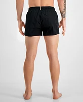 Boss by Hugo Men's Mooneye Outlined Logo Drawstring 3" Swim Trunks