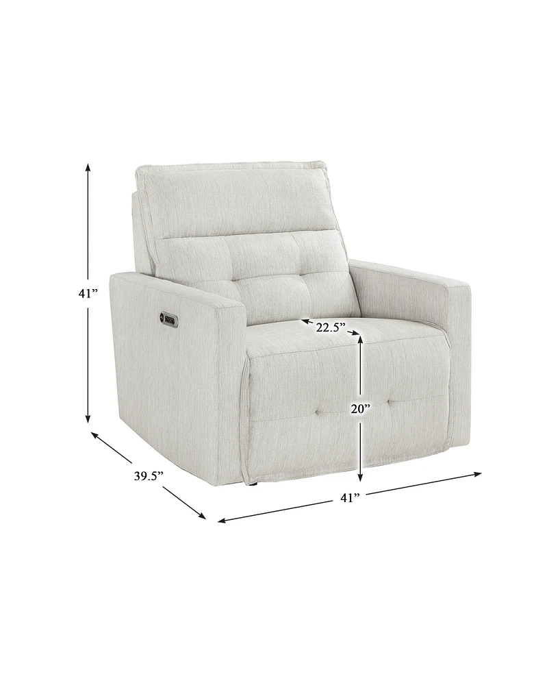 White Label Essence Power Reclining Chair with Power Headrest