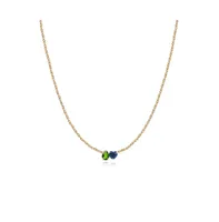 Alev Jewelry Aj by Alev Small Two Gemstone Necklace