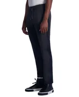 Karl Lagerfeld Paris Men's Slim Fit Heavyweight Fleece Mesh Trim Scuba Pants, Created for Macy's