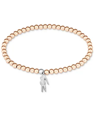 Lacoste Two-Tone Obre Beaded Charm Bracelet