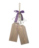 Glitzhome 25.5" H Happy Mardi Gras Day Wooden Bookmark Door Hanger