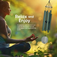 Nature's Melody Aureole Tunes Wind Chimes - 6-Tube Outdoor chime