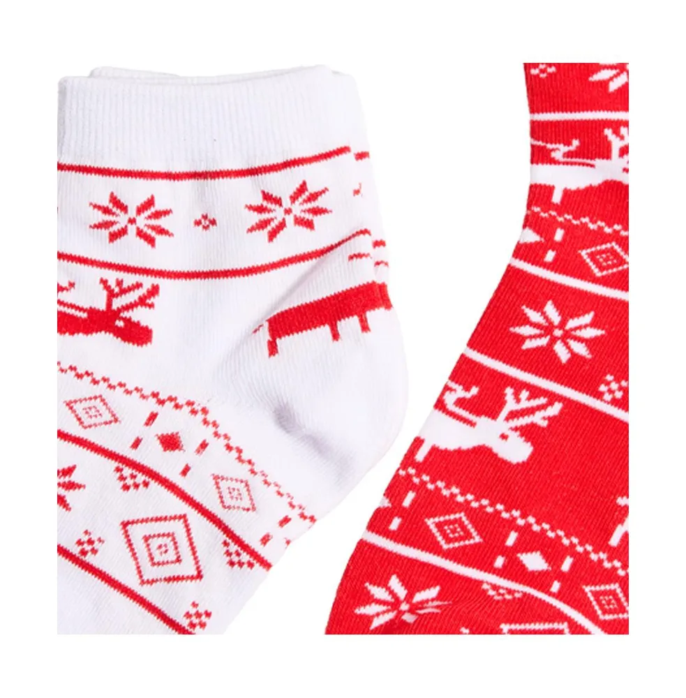 Stems Reindeer Ankle Socks Two Pack