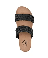 Cliffs by White Mountain Thankful Woven Strap Sandals